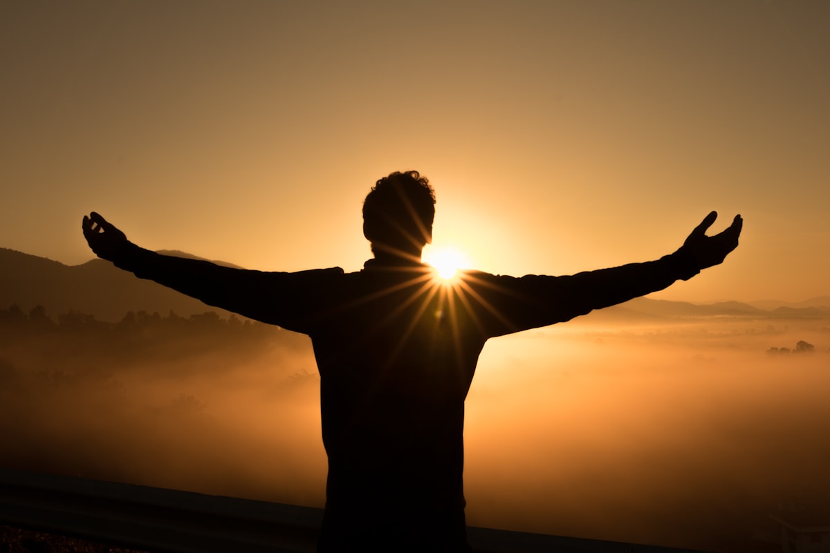 Person in quiet prayer and reflection